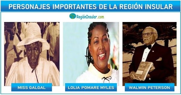personajes de la region insular